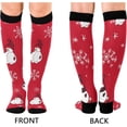 thumbnail image 2 of GZHJMY Christmas Compression Socks, Women Men Long Stocking (20-30mmHg), Travel Knee High Stockings for Athletic Sports,Running,Cycling,Nursing, 2 of 7