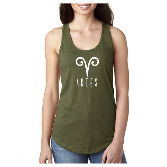Aries Zodiac Sign Racerback Tank
