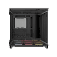 thumbnail image 4 of Corsair AIR 5400 LX-R RGB iCUE LINK Triple Chamber Mid-Tower PC Case-Black with 3x iCUE LINK LX-R RGB 120mm reverse-rotor fans and System Hub Pre-Installed, BTF Back Plug Motherboard Design, 4 of 12