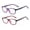 Purple+Red, variant on ALWAYSUV 2 Pack Boys Girls Blue Light Blocking Glasses Square Eyeglasses Frame Anti Blue Ray Computer Game Glasses for Kids/Teens Set4