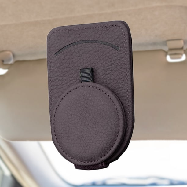 Soportes para gafas de sol, colgador de gafas de cuero, resistente al desgaste para vehículos SUV Hugtrwg Para estrenar