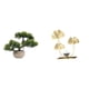 thumbnail image 1 of Árbol bonsái artificial,Bonsái artificial para decoración de escritorio o interior,Bonsái artificial,planta falsa en maceta.,Estatua de figura,Estatuas de hojas y flores de, 1 of 8