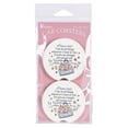 thumbnail image 2 of Dicksons CC-34 I Know That I Can Do All Things Whenever I Trust In You White And Purple 2.7 x 2.7 Ceramic Moisture Absorbing Auto Cupholders, Pack of 2, 2 of 2