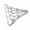 Silver, variant on Heavy Duty Galvanized Iron Basketball Chain Net Replacement Standard 12 Loops Indoor Outdoor Use Weatherproof Silver Color 21 inches / 53.3 cm Length