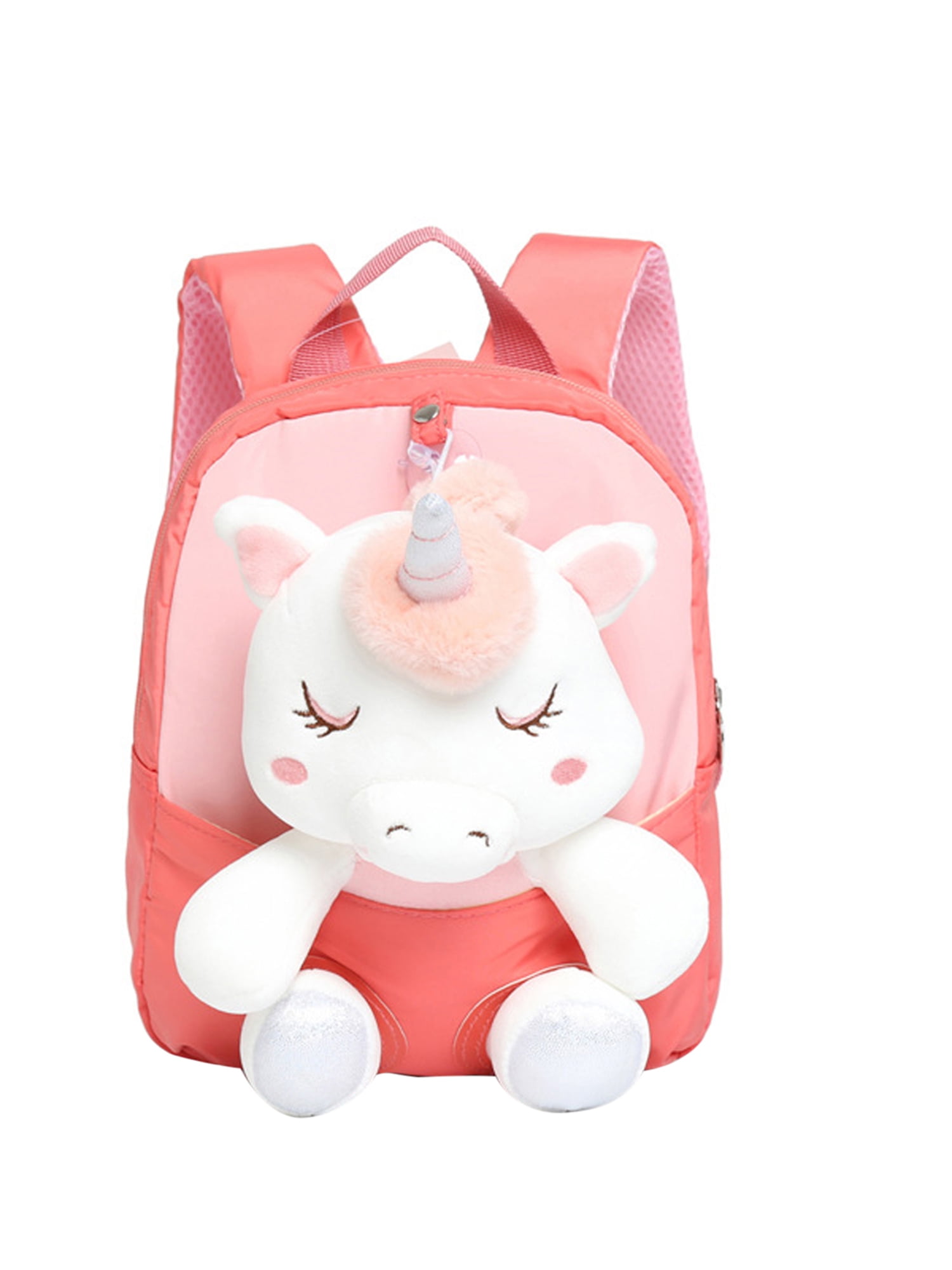 Mialoley Kid Cartoon Unicorn Backpack 3D Doll Student Rucksack Travel