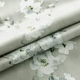 thumbnail image 2 of DriftAway Mackenzie Blossom Floral Pattern Tie Up Curtain Room Darkening Thermal Insulated Window Curtain Adjustable Balloon Curtain for Small Window Single Rod Pocket 47"L x 31"W Blue Gray, 2 of 6