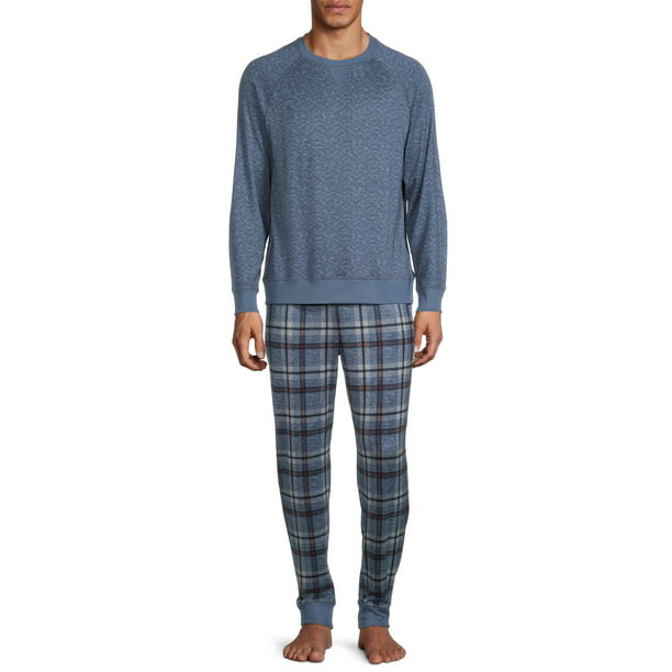 ANDE Men's Long Sleeve Top & Jogger Sleepwear Set, Sizes S-2XL, Mens ...
