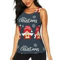 thumbnail image 1 of Fotbe Cute Christmas Gnomes (2) Blusas Sin Mangas para Mujer – Estilo Casual, Corte Suelto, Slim-Fit, Cuello Redondo Deportivo, Tops de Verano para Gimnasio y Yoga-X-Large, 1 of 7