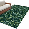 thumbnail image 6 of Dark Green Leaves Area Rug 3x5 Washable Rug Non Slip Pastoral Watercolor Botanical Plant Large Area Rug Indoor Floor Carpet for Entryway Bedroom Kitchen Living Room Home Office Dining Room Nursery, 6 of 8