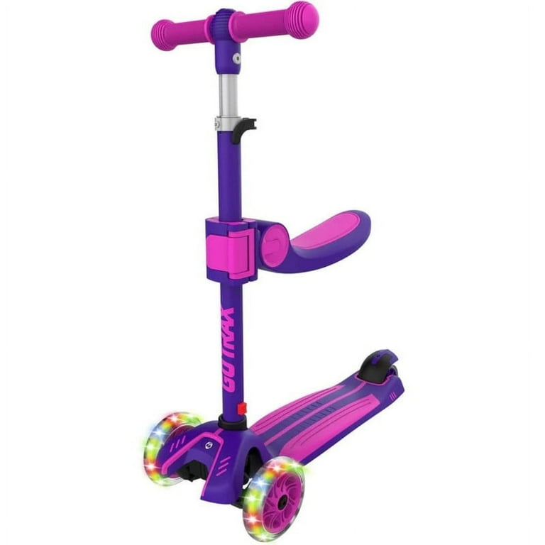 GOTRAX KS3 Kids Scooter, 3 Wheel, Foldable Seat, Adjustable