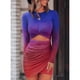 thumbnail image 2 of Vestido ajustado para mujer, vestido ajustado de manga larga, vestido ajustado, vestido ajustado con cuello redondo, respuesta rápida, 2 of 6