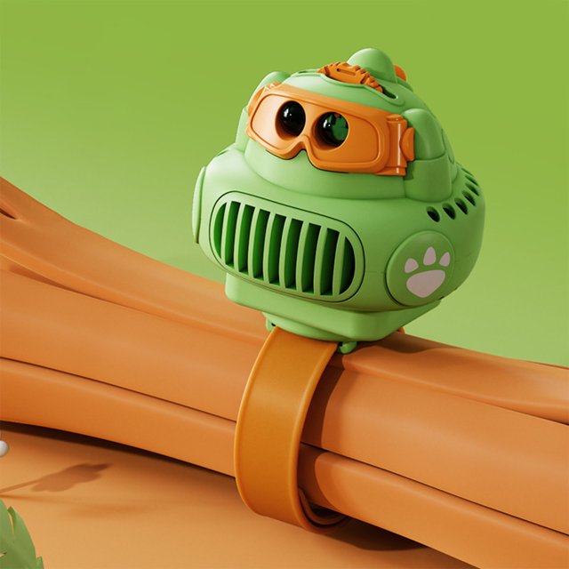 Ventilador de muñeca Jadeshay con proyección de dinosaurio RECARGABLE