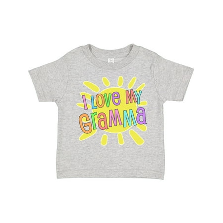 

Inktastic I Love My Gramma- Sun and Rainbow Letters Gift Toddler Boy or Toddler Girl T-Shirt