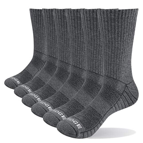 YUEDGE Women's Hiking Socks Gym Fitness Athletic Socks Casual Cushion Crew Socks for Women Size 5-12 