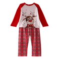 thumbnail image 3 of Pyjamas Assortis pour la Famille Ensemble de Vêtements de Nuit de Noël à Carreaux, 3 of 6