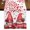 Red White, variant on Table Runners 48 Inches Long Dress Scarves, Valentine's Day Farmhouse Kitchen Table Runner, Short Coffee Tablerunners, Gnomes Romantic Roses Red Plaid 13x48 Inch
