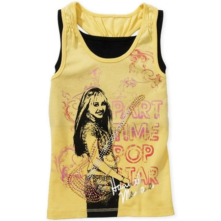 Disney - Girls' Hannah Montana Graphic Layered Tank