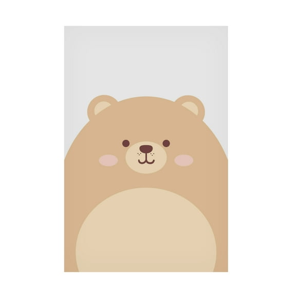 Trademark Fine Art Xuan Thai  Cute Bear Canvas Wall Art