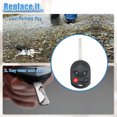 thumbnail image 4 of 315 MHz 4 botones MPV pasajero Van carga entrada sin llave mando a distancia apto para Ford Transit 2015-2020 negro, 4 of 7