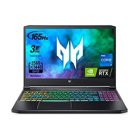 Acer Predator Triton 300 PT315-53-70RT Gaming Laptop | Intel i7-11800H | NVIDIA GeForce RTX 3060 Laptop GPU | 15.6" QHD 165Hz 3ms IPS Display | 16GB DDR4 | 1TB SSD | Killer WiFi 6 | RGB Keyboard