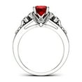 thumbnail image 3 of Bezel Set Side Diamonds With Ruby Engagement Ring, 3 of 4