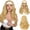 Blonde, variant on Phocas Headband Wig for Women Shoulder Length Blonde Wavy Wigs Natutal Looking for Daily Party Use