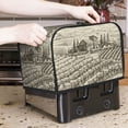 thumbnail image 7 of Uemuo Vineyard Landscape Print Toaster Cover 2 Slice, Small Kitchen Appliance Covers, Toaster Oven Cover with Loop, Bread Machine Cover Dust Cover Protection, 7 of 7