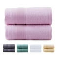 thumbnail image 6 of NC Bath Towel Set Cotton Blend Towels 2 Pack (27"x54"), Soft & Absorbent, Pink, 6 of 6