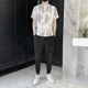 thumbnail image 4 of Conjuntos de pantalones y camisetas de gran tamaño para hombre, trajes deportivos, conjunto de pantalones para hombre, ropa de verano lisa blanca, novedad en oferta, premium XL, 4 of 5