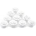 thumbnail image 1 of Poignée de Porte en Céramique Rose Commode Armoire de Cuisine Tiroir Poignées Lot de 10 pack, Blanc, 1 of 4