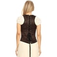 thumbnail image 3 of Steampunk Gothic Victorian Waist Cincher Underbust Costume Cosplay Corset Top, 3 of 5