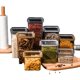thumbnail image 3 of uds recipientes herméticos caja de almacenamiento de cocina juego de tarros herméticos de plástico para alimentos sellados con tapa para almacenar cereales Pasta harina (460ml), 3 of 5