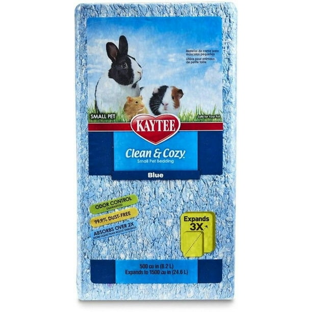 147.6 liters (6 x 24.6 L) Kaytee Clean and Cozy Small Pet Bedding Blue