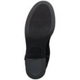 thumbnail image 4 of STYLE & COMPANY Womens Black Harness Strap Ring Hardware Detail Side Pull Tab Padded Brettaa Round Toe Block Heel Zip-Up Riding Boot 6 M, 4 of 4