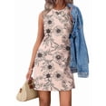 thumbnail image 2 of Dresses for Women Crewneck Sleeveless Tank Dress Summer Boho Vacation Clothes Print S, 2 of 9