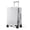 Silver Gray, variant on MF Studio 20 inch Carry on Luggage, Lightweight PC Hardshell Zipperless Suitcase with Aluminum Frame, TSA locks, Spinner Wheels, USB Charging Port, Cup Holder, Silver Gray