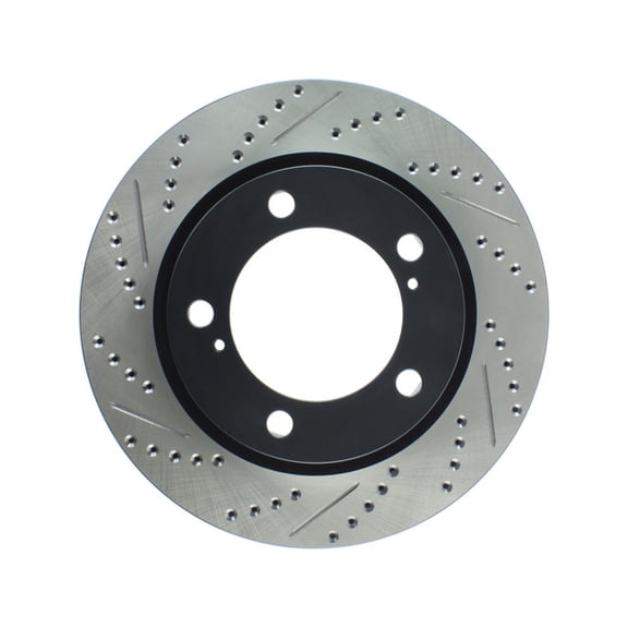 StopTech 127.44162R StopTech Sport Rotors; Drilled And Slotted; Front Right;