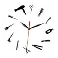 thumbnail image 4 of Fancyes 30 cm Wall Clock Decoration Modern Acrylic Lightweight Simple Wall Hanging Decor Ornament for Hair Salon Barbershops Home Use White Background, 4 of 8