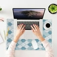 thumbnail image 2 of Sussexhome Large Mouse Pad for Desk - Cotton Mousepad for Desktop, Table, Office Desk Pad - Thin, Light, Portable Laptop Mat for Computer Mice - Machine Washable, Non-Slip, Foldable - 18" x 24", 2 of 8