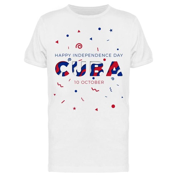 Independence Day Of Cuba Tee Men's -Image by Shutterstock