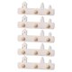thumbnail image 4 of White Miniature Hook for Doll House Decoration Made of Synthetic Material 5 Pieces, 4 of 5