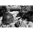 thumbnail image 2 of U.S. Soldier'S Bullet-Pierced Helmet Lying Next To His Body In A South Korean Battlefield. He Was Killed In An Advance, 2 of 2