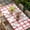 Red, variant on Red Buffalo Plaid Table Cloths for 3 Foot Rectangle Tables, Farmhouse Check Stripes Retro Geometric Patio Waterproof Elastic Fitted Tablecloths, Washable Rectangular Table Cover for Camping