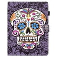 thumbnail image 7 of Universal 10 inch Tablet Case, Slim Folio Protective Case Cover with Kickstand for iPad 10.2/iPad 9.7/Onn 10.1/Samsung Tab A7/Galaxy Tab A 10.1 inch all 9.5-10.5 inch Tablet,Skull, 7 of 7