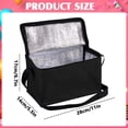 thumbnail image 3 of Insulated Lunch Bag,Reusable Lunch Box Container,Black Large Leakproof Thermal Snack Bag,Insulated Cooler Bag for Men Women Work Travel Picnic Outdoor, 3 of 7