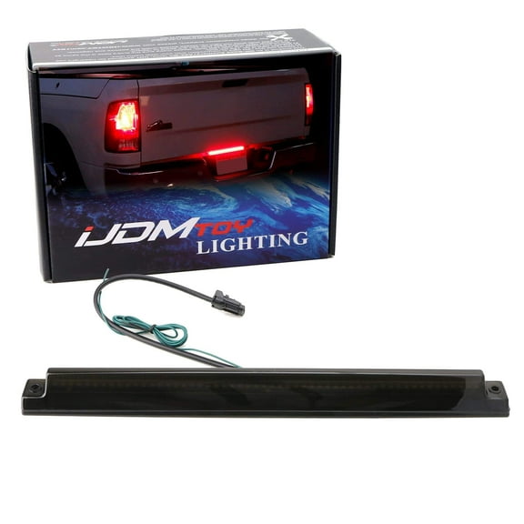 Smoked Lens 54-SMD Full LED Tailgate ID Lightbar w/ F1 Strobe Flash Feature For 2006-up Dodge RAM 1500 2500 3500 Heavy Duty