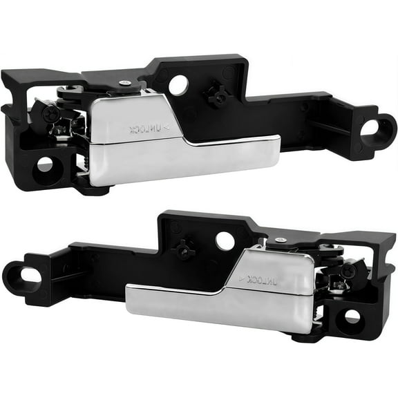 ECRCAPYC Upgraded Metal Interior Door Handles (Pair), Compatible with 2006–2012 Ford Fusion, 2006–2011 Mercury Milan, 2006 Lincoln Zephyr, 2007–2012 Lincoln MKZ, Replaces OEM 6E5Z-5422600-AA, 6E5Z