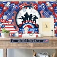 thumbnail image 2 of EUDIDV Patriotic Decor Background Fabric For Independence Day In The United States Holiday Decorations Party Streamers Photos Carnival Flags Supplies Party Supplies​, 2 of 5
