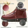 thumbnail image 3 of Women's Snow shoes - Waterproof Winter shoes with Zipper | Anti-Slip shoes for Warm & Comfortable, 3 of 8