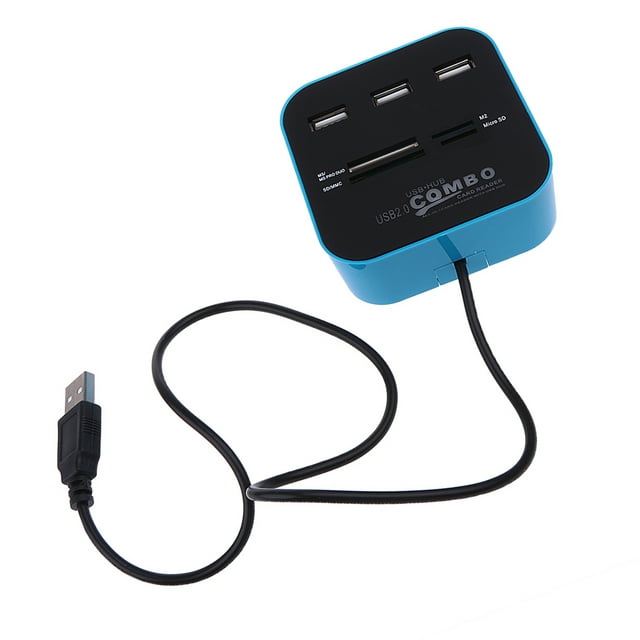 Hub USB Yotijar con Cable Adaptadores de Lector de Tarjetas